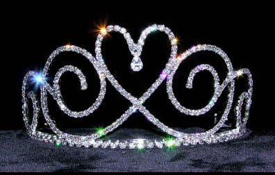 #13652 - Tear Drop Heart Tiara