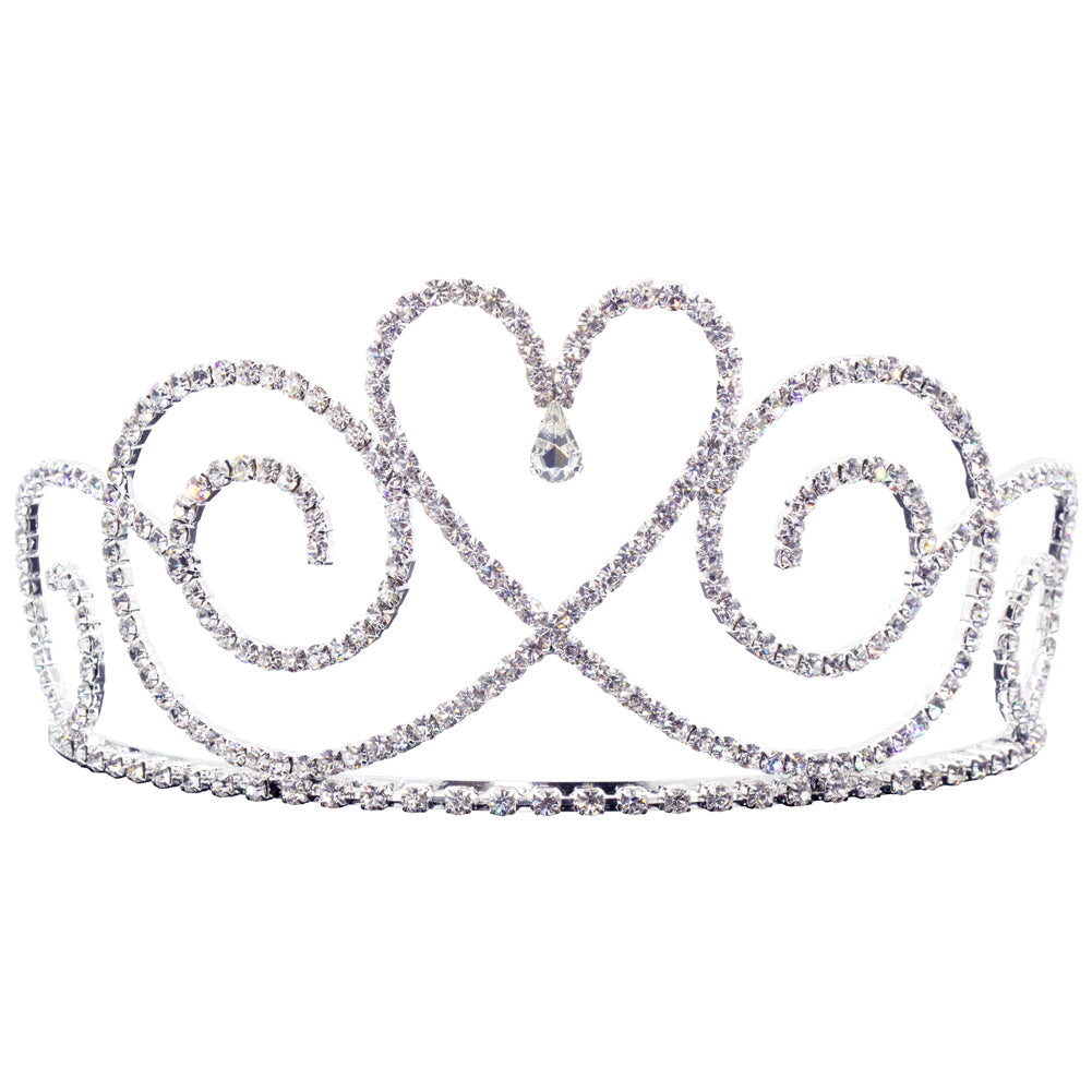#13652 - Tear Drop Heart Tiara