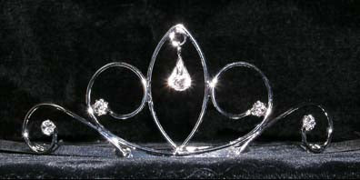 #15261 - Pear Drop Wire Tiaras