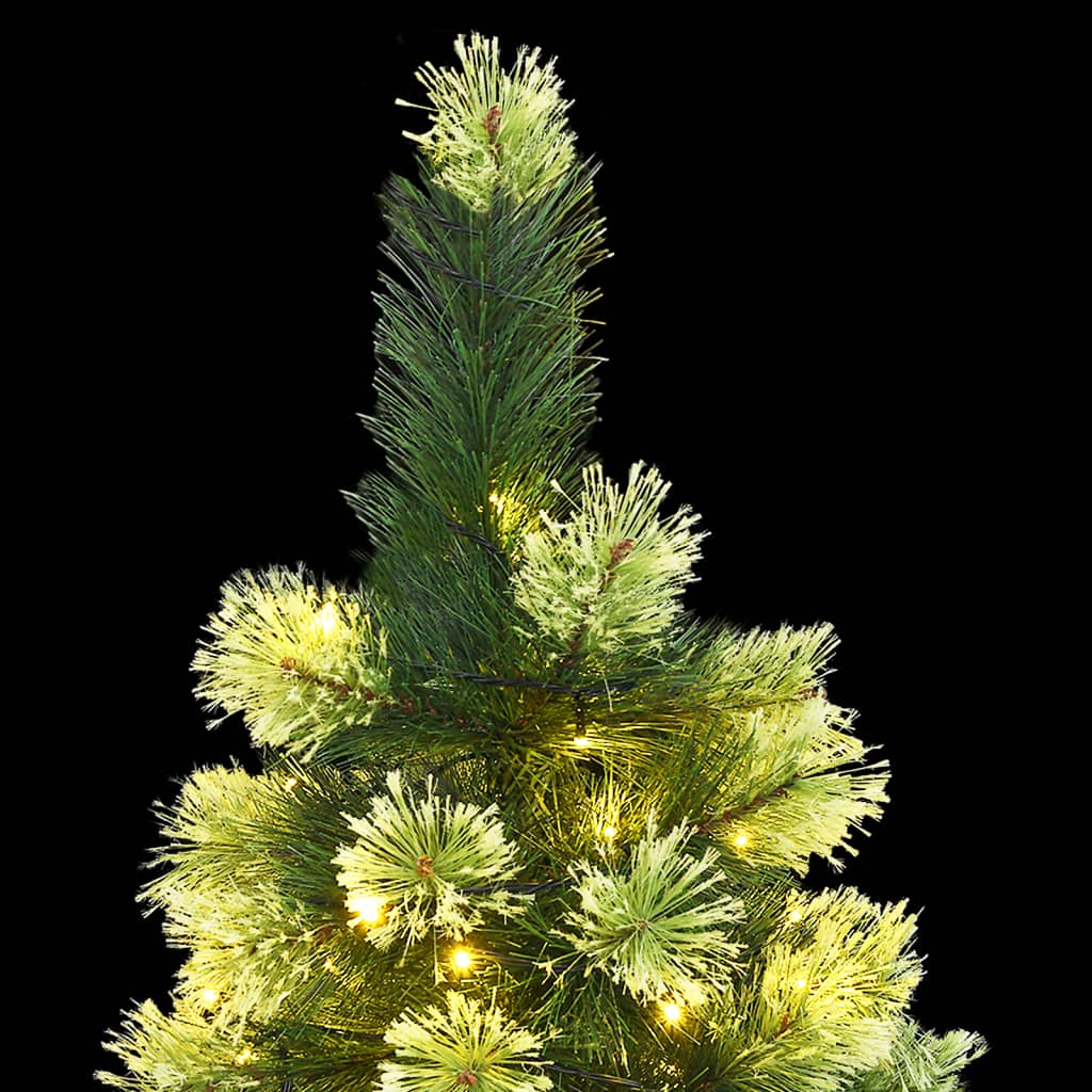vidaXL Artificial Hinged Christmas Tree 300 LEDs 82.7"