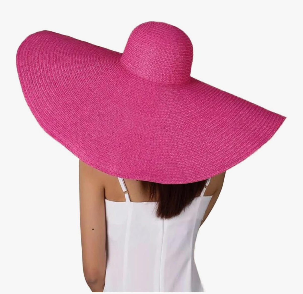Jumbo floppy Beach hat- pink
