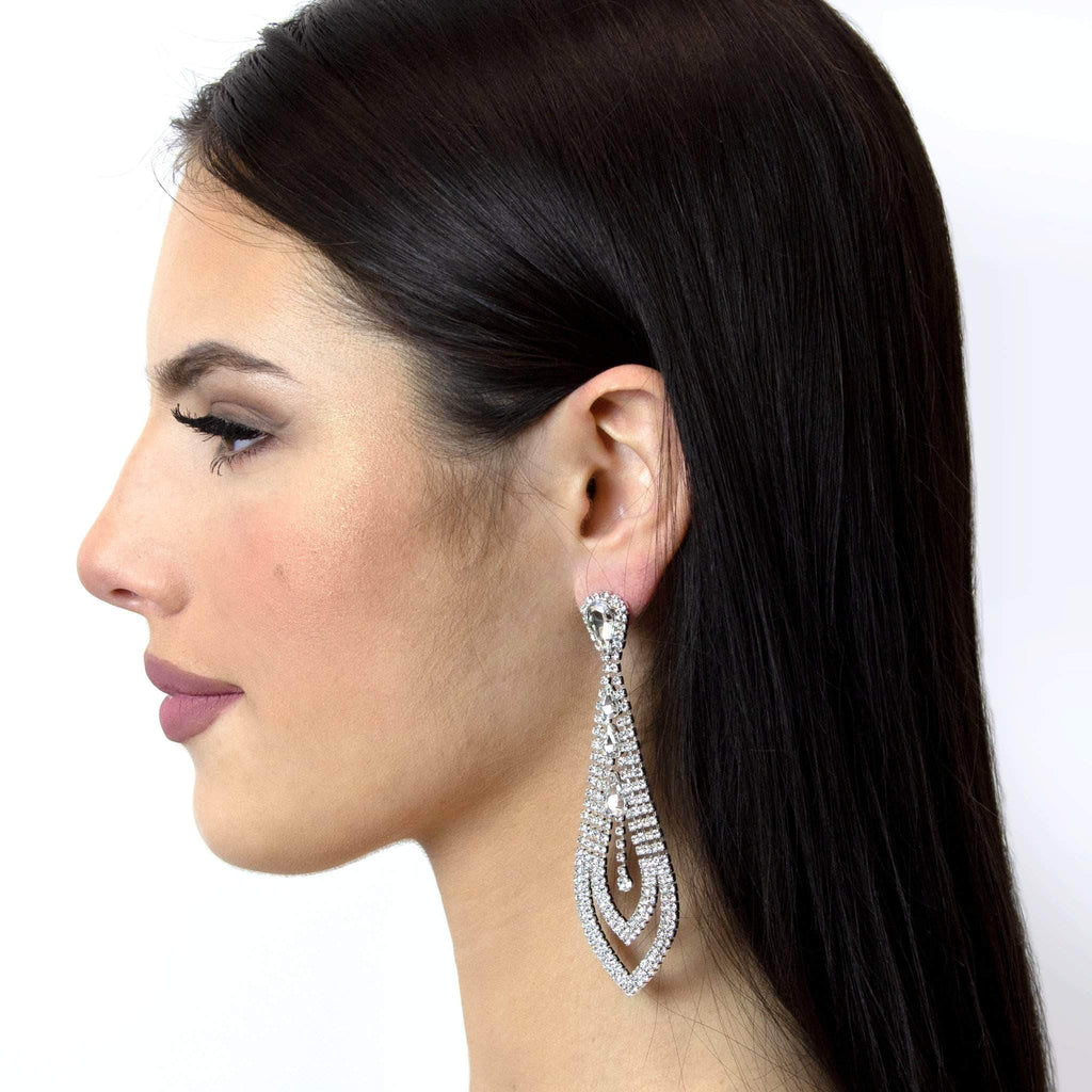 #17025 - Necktie Dangle Earrings - 3.75"