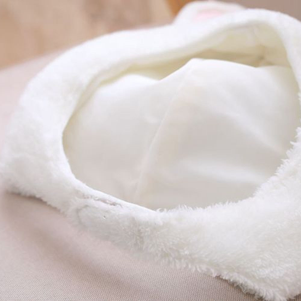 Funny Animal Cute Rabbit Ear Hat Cap Head Cover Plush Ear Hat Girl Dress Party women's hats bonnet femme Headwear caps 7.6